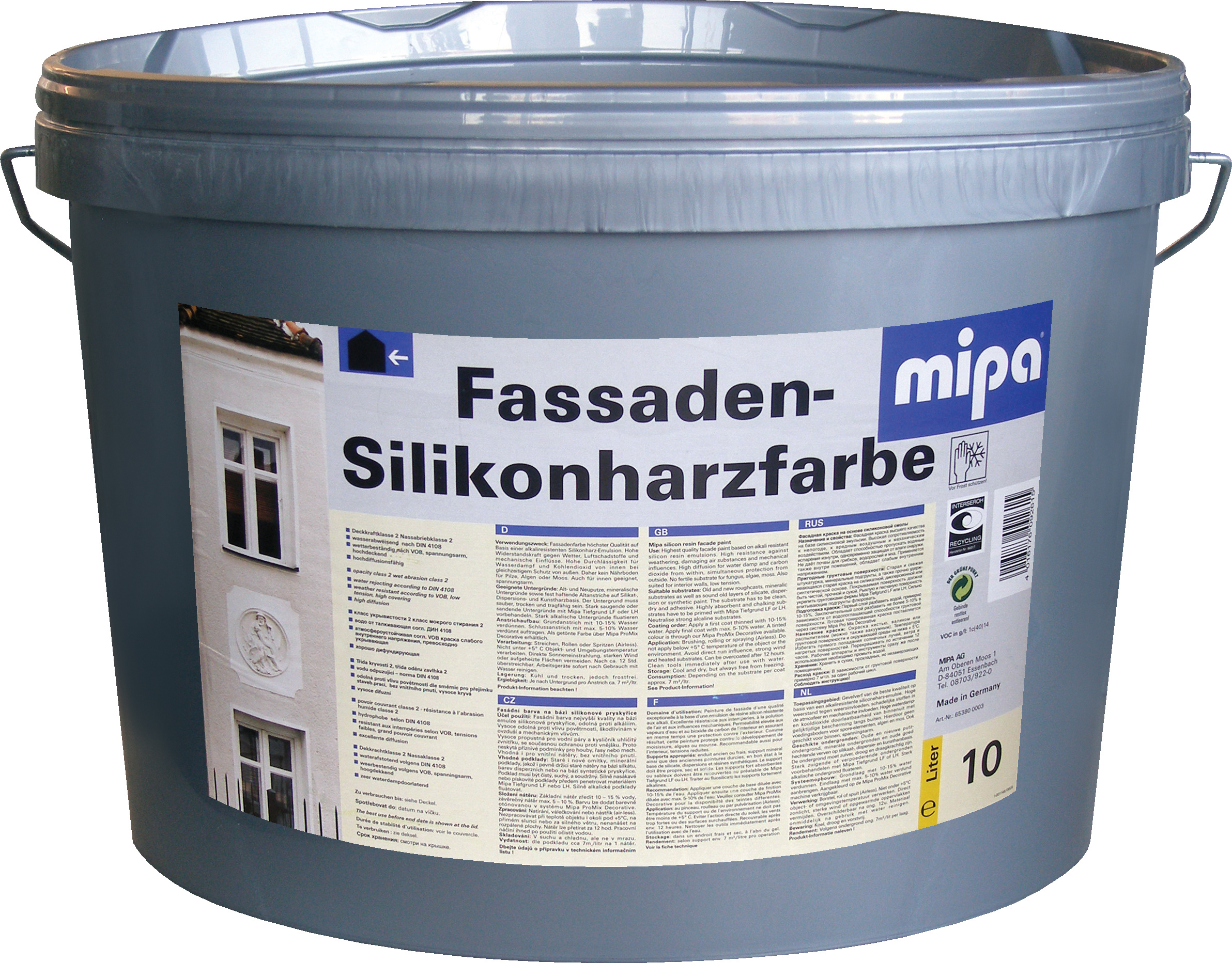 Mipa Fassaden-Silikonharzfarbe - 10 Liter