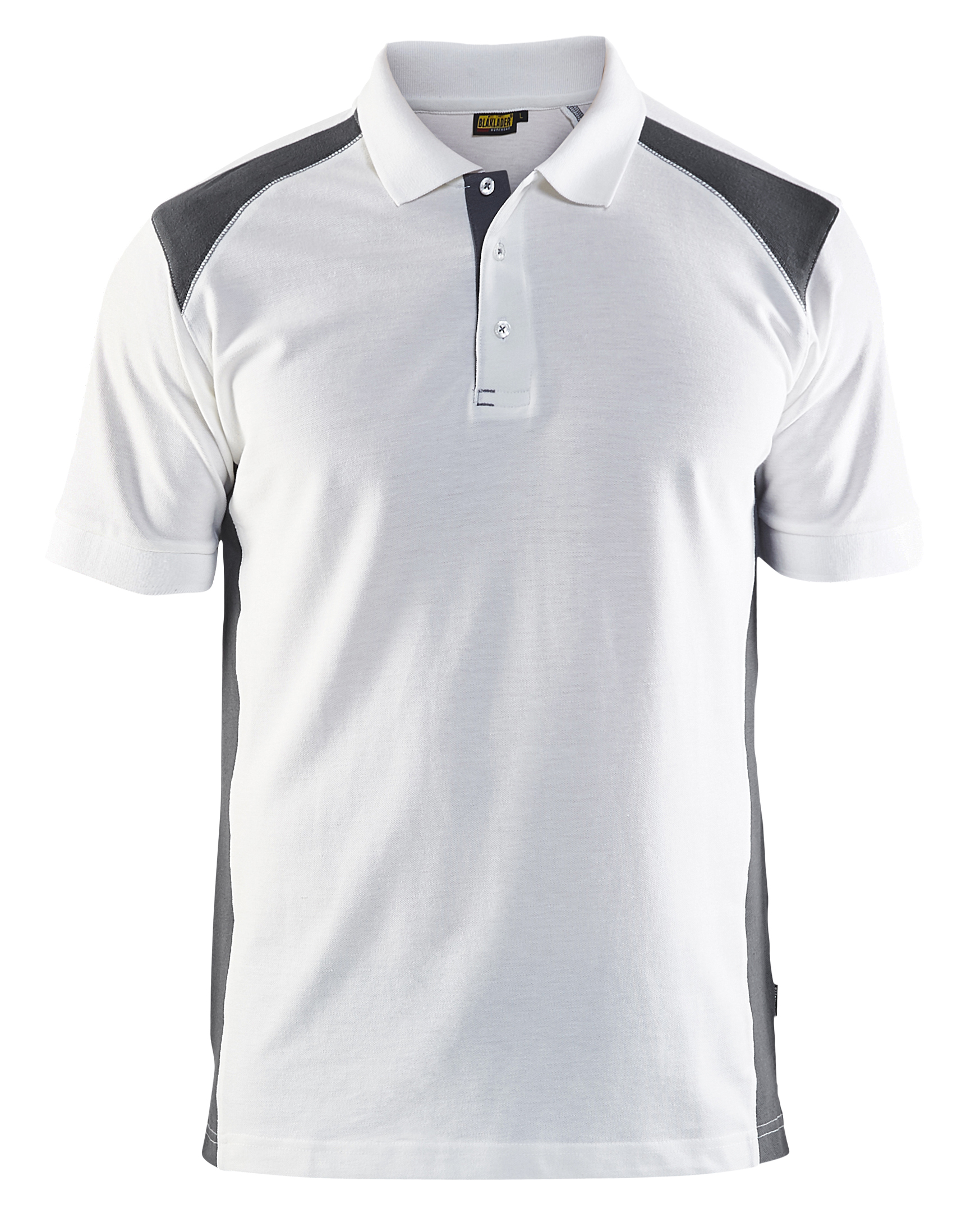 Blakläder 33241050 / Polo Shirt Weiß/Dunkelgrau verschiedene Größen