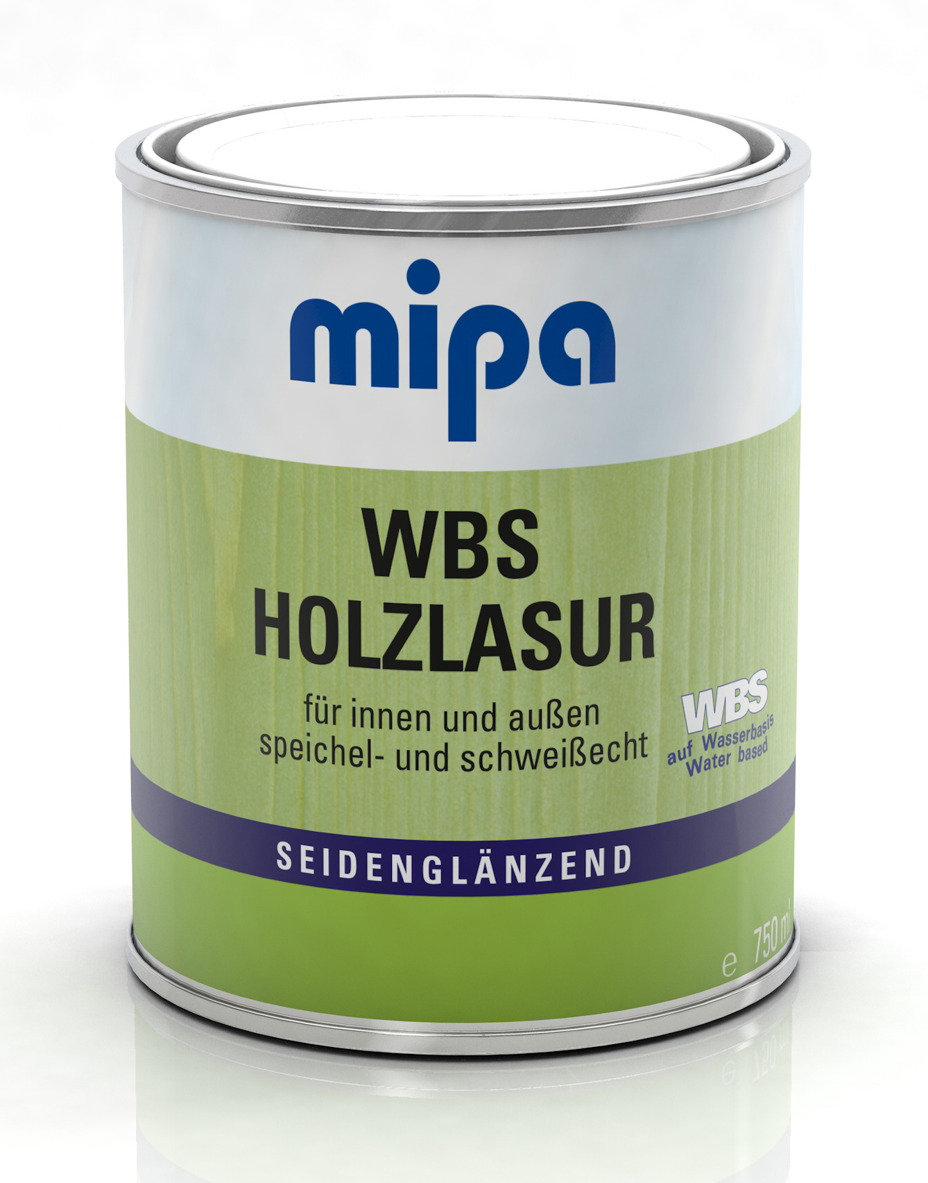 Mipa WBS Holzlasur Seidenglänzend 0,75 L