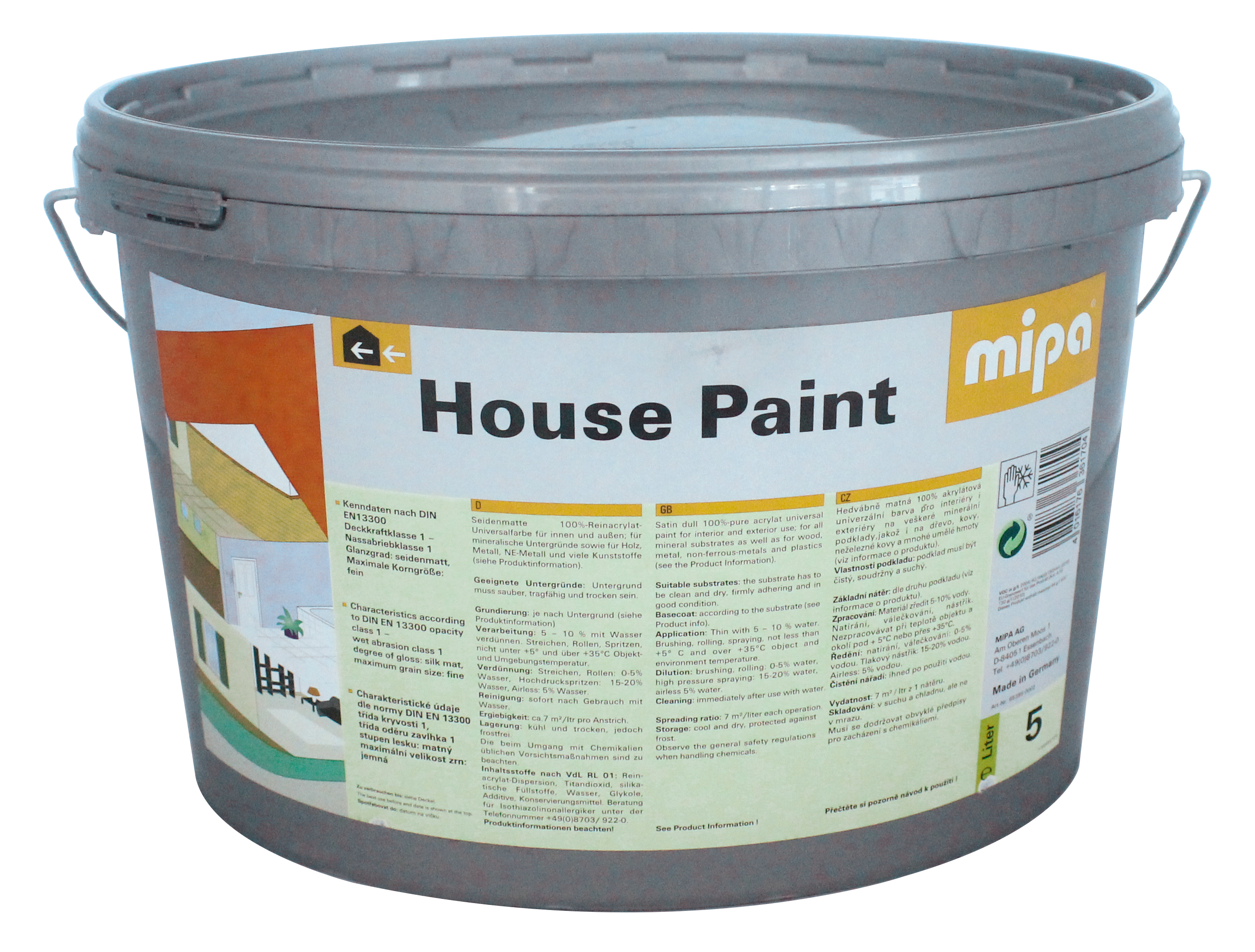 Mipa House-Paint Universalfarbe 2,5 Liter